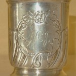 Silver christening cup